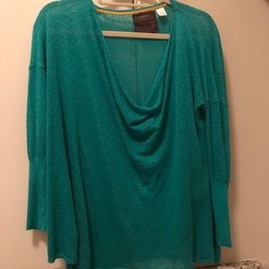 Anthropologie green dotted sweater!